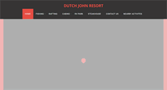 Desktop Screenshot of dutchjohnresort.com