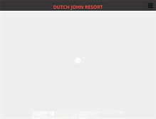 Tablet Screenshot of dutchjohnresort.com